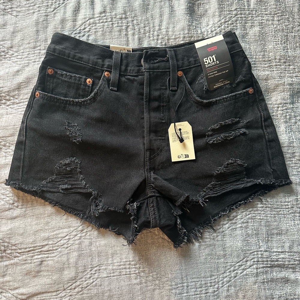 Levi's Dark Denim Jean Shorts